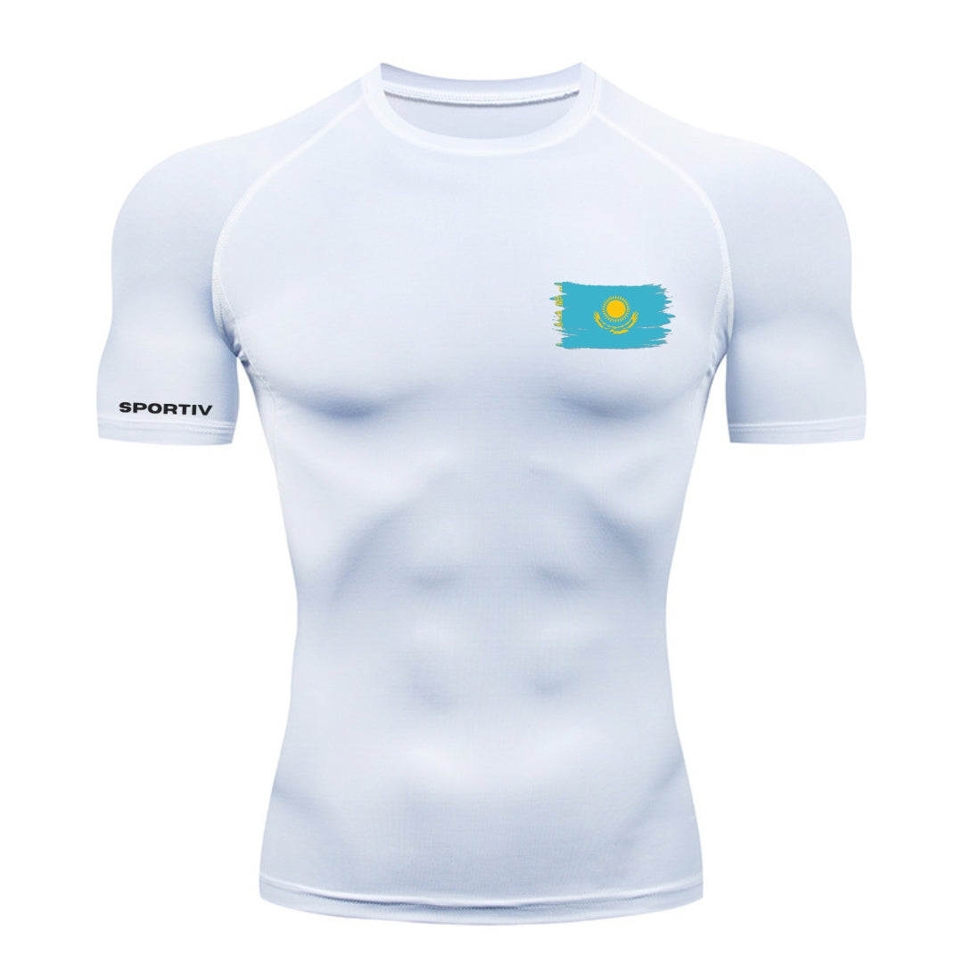 Kazakhstan Compression Shirt