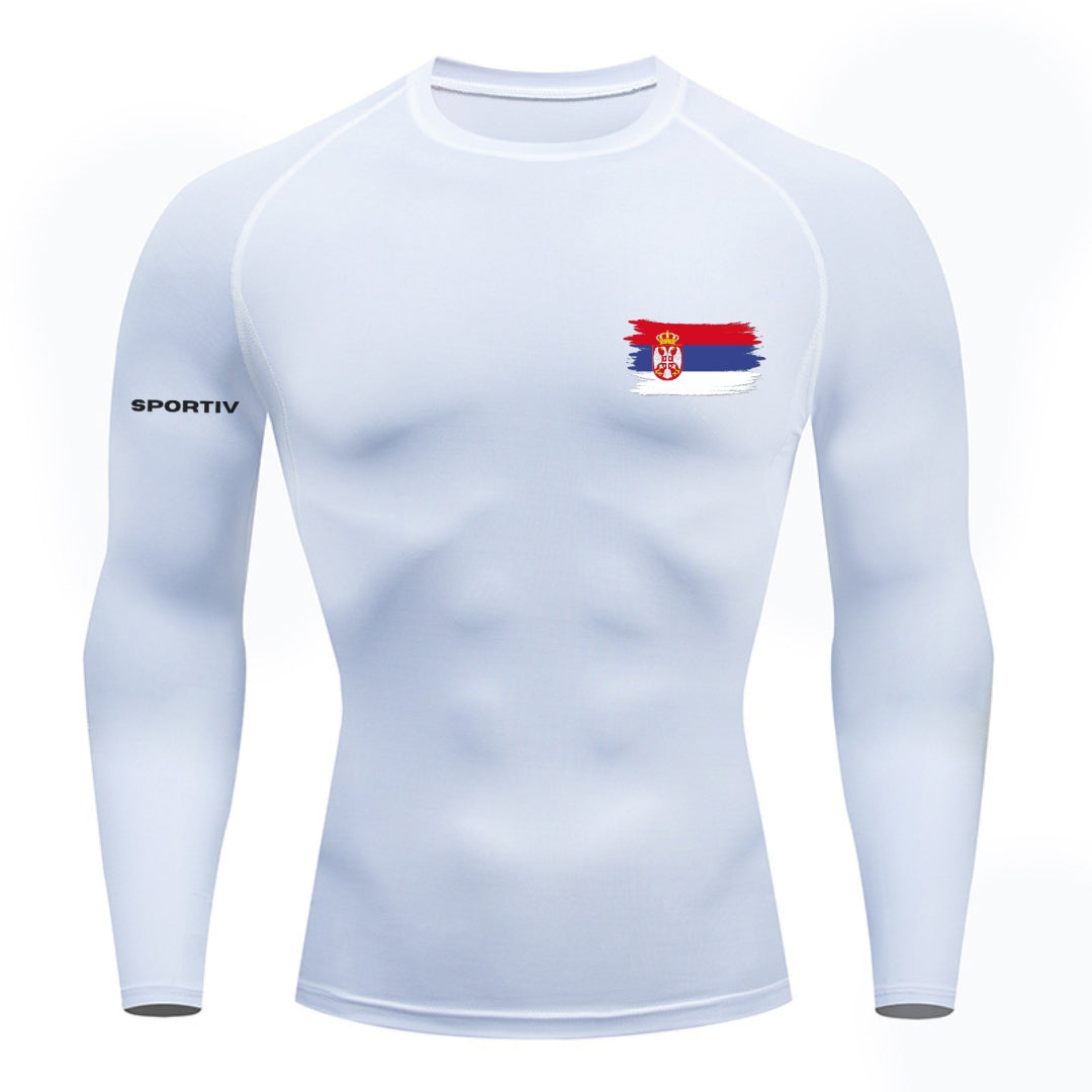 Serbia Compression Long Sleeve