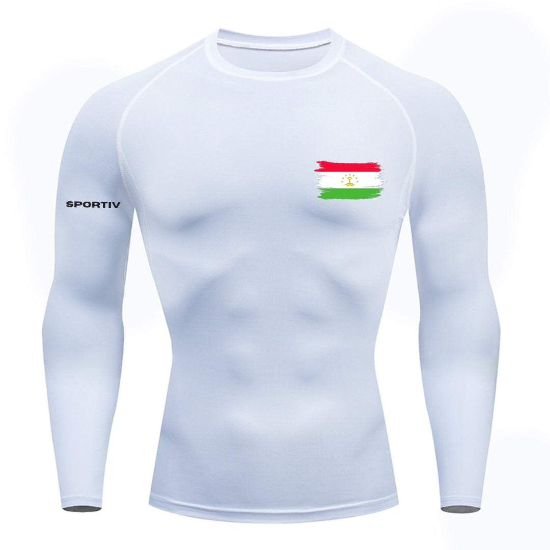 Tajikistan Compression Long Sleeve